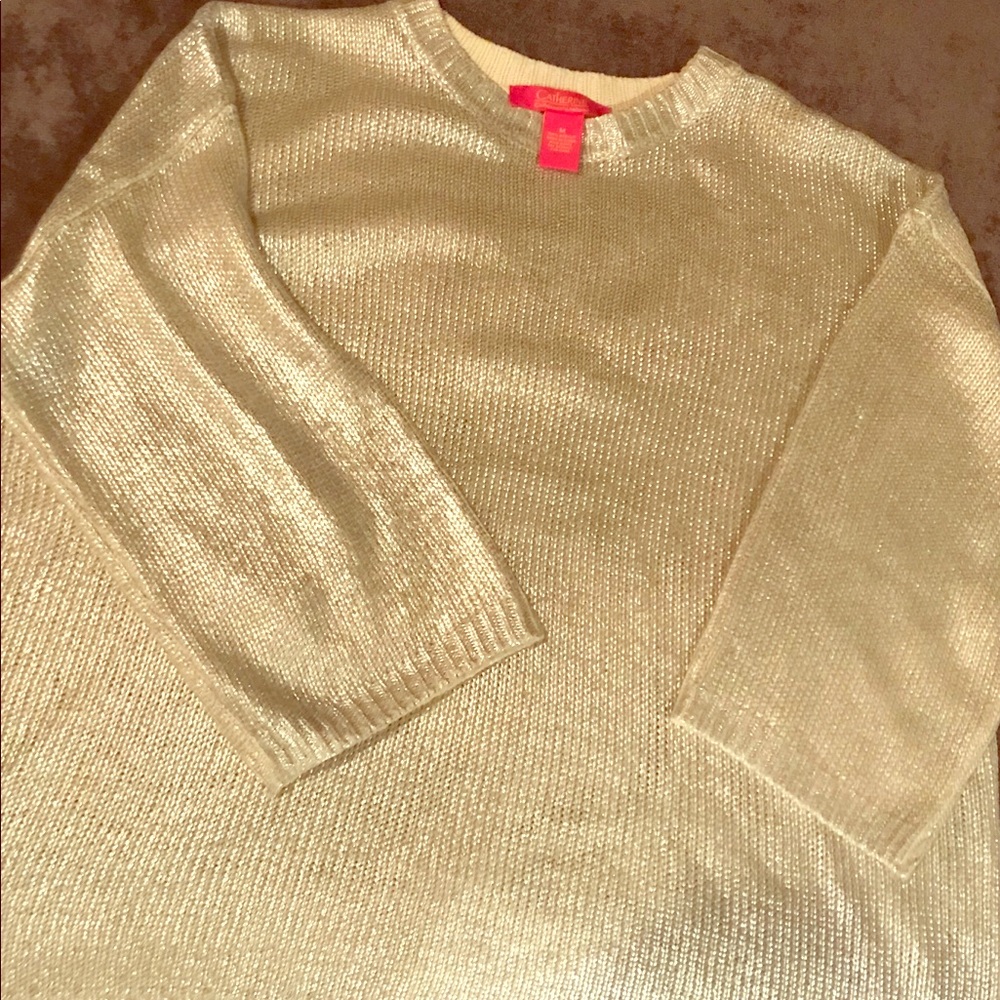 Catherine M Metallic Sweater